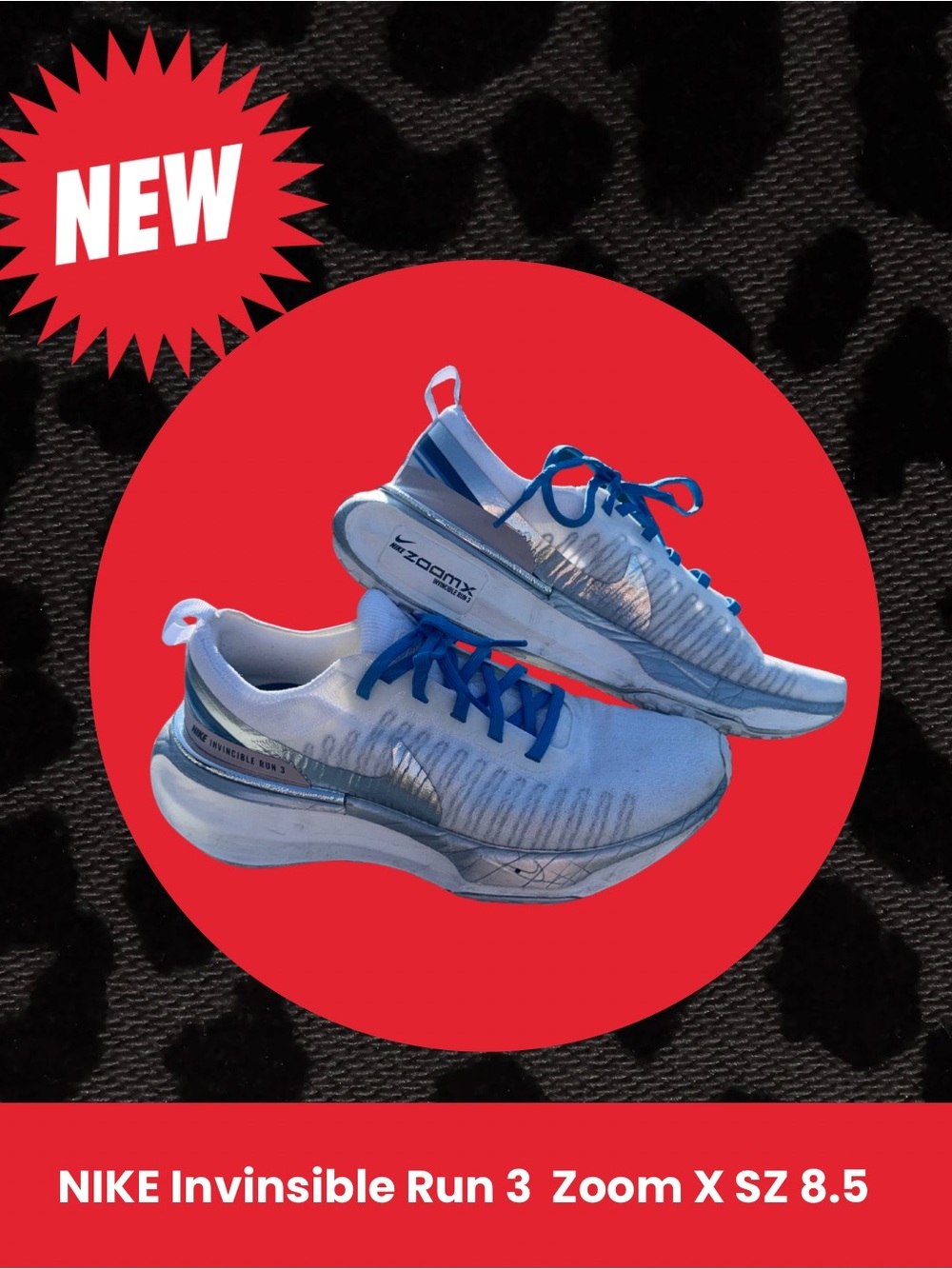 Nike Invincible Run 3 Silver Accents Running Sneaker